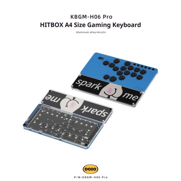 DOIO KBGM-H06 PRO HITBOX Aluminum Alloy Portable A4 Gaming Keypad Arcade Joystick PS4 PS5 Switch Steam SF KOF Tekken PC Custom - Image 24