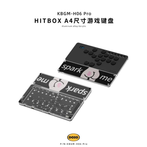 DOIO KBGM-H06 Portable Custom Arcade Joystick KOF Tekken Gaming Keypad PS5 PS4 Switch Steam SF HITBOX A4 Aluminum Alloy PC Gifts - Image 5