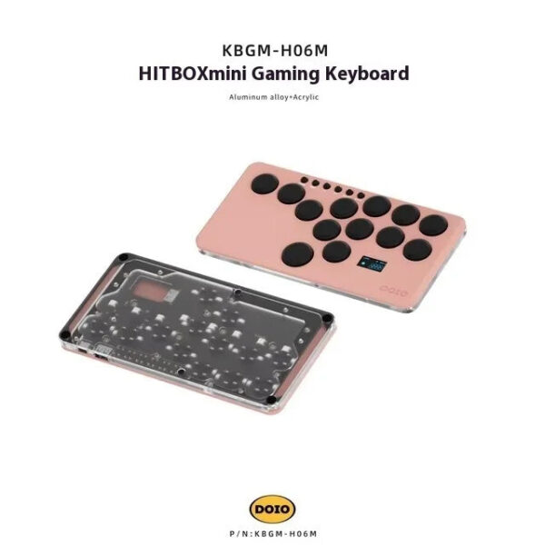 DOIO KBGM-H06M HITBOX Game Keyboard Wired Aluminium Alloy Gaming Keyboard Hot Swap PBT Custom Support Ps4 Ps5 Switch - Image 15
