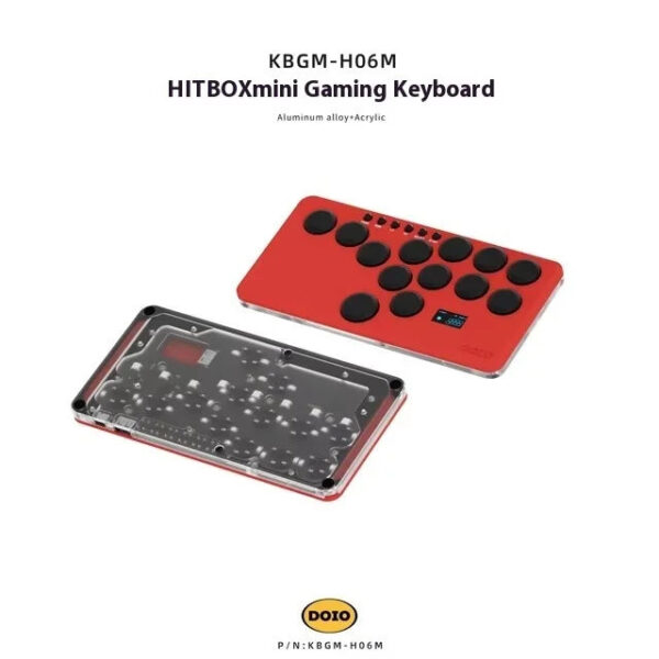 DOIO KBGM-H06M HITBOX Game Keyboard Wired Aluminium Alloy Gaming Keyboard Hot Swap PBT Custom Support Ps4 Ps5 Switch - Image 17