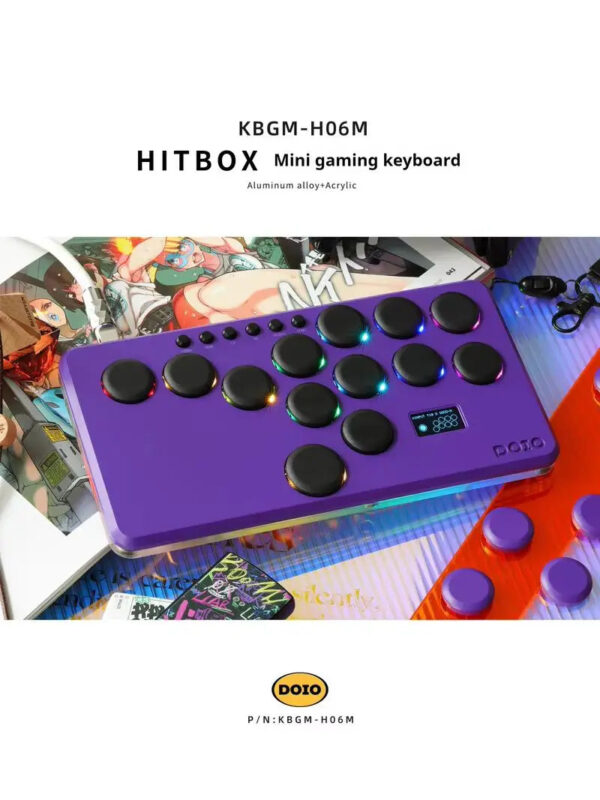 DOIO KBGM-H06M HITBOX Game Keyboard Wired Aluminium Alloy Gaming Keyboard Hot Swap PBT Custom Support Ps4 Ps5 Switch - Image 2
