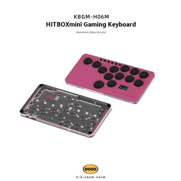 DOIO KBGM-H06M HITBOX Game Keyboard Wired Aluminium Alloy Gaming Keyboard Hot Swap PBT Custom Support Ps4 Ps5 Switch - Image 14