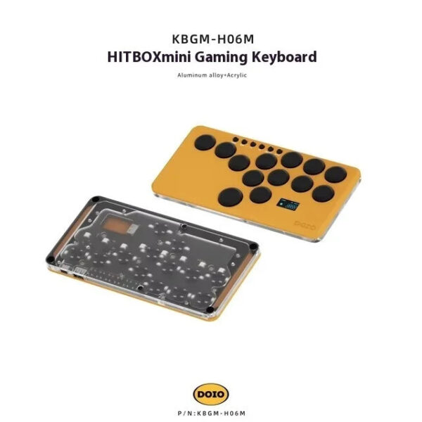 DOIO KBGM-H06M HITBOX Game Keyboard Wired Aluminium Alloy Gaming Keyboard Hot Swap PBT Custom Support Ps4 Ps5 Switch - Image 12