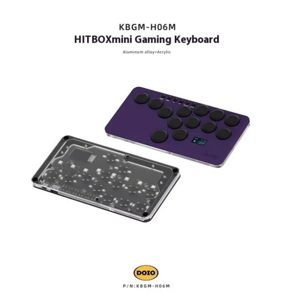 DOIO KBGM-H06M HITBOX Game Keyboard Wired Aluminium Alloy Gaming Keyboard Hot Swap PBT Custom Support Ps4 Ps5 Switch - Image 10