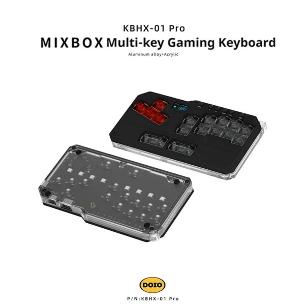 DOIO Mini Hitbox MIXBOX Aluminum Alloy Custom Game Keyboard Arcade Cabinet PS4 PS5 Switch PC KBHX-01 Pro Joystick TEKKEN SF KOF - Image 13