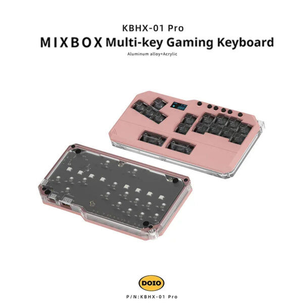 DOIO Mini Hitbox MIXBOX Aluminum Alloy Custom Game Keyboard Arcade Cabinet PS4 PS5 Switch PC KBHX-01 Pro Joystick TEKKEN SF KOF - Image 9