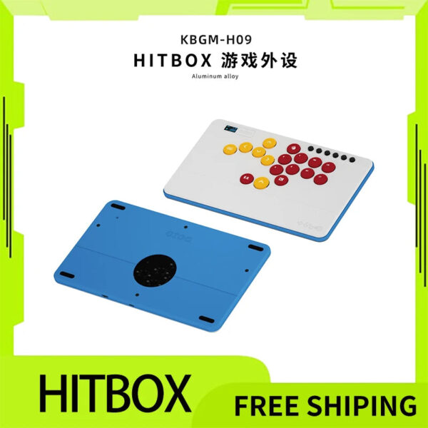 Doio Hitbox Kbgm-H09 A4 Portable Gaming Keypad All Aluminum Alloy Type-C Joystick Arcade Custom Key Ps4 Ps5 Xbox Switch Pc Steam