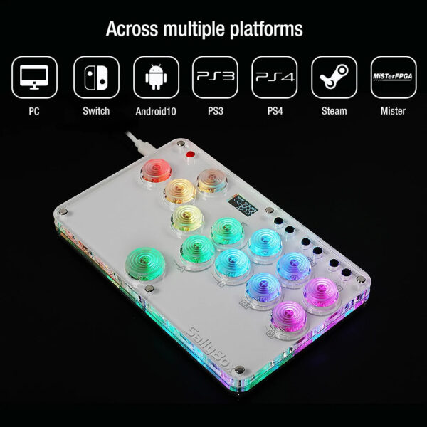 Flatbox SOCD Hitbox Sallybox For PC/Android WASD Hitbox Keyboard Fighting Stick Controller For PS4 Gamepad Xinput/Switch - Image 3