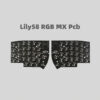 Lily58 Split Keyboard Material Custom DIY Rgb Mx Pcb Split Keyboard Kit Accessories 58Keys Optional 2 Knobs for Gamers Design - Image 2