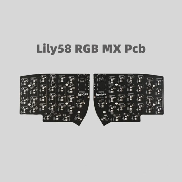 Lily58 Split Keyboard Material Custom DIY Rgb Mx Pcb Split Keyboard Kit Accessories 58Keys Optional 2 Knobs for Gamers Design - Image 7