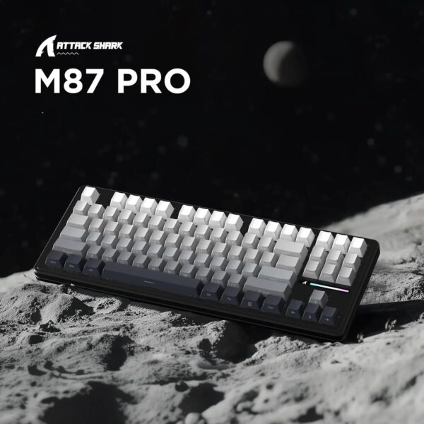 MAMBASNAKE x ATTACK SHARK M87 PRO Wireless Mechanical Gaming Keyboard,Hot Swappable Gasket RGB Custom Keyboard - Image 5