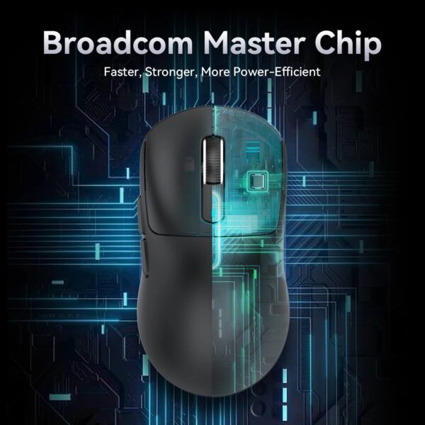 X3 Gaming Mouse Wireless ATTACK SHARK Red Color 4K Returns,Bluetooth Tri-Mode Connection,PAW3395,Macro Bluetooth Mouse Gaming - Image 5